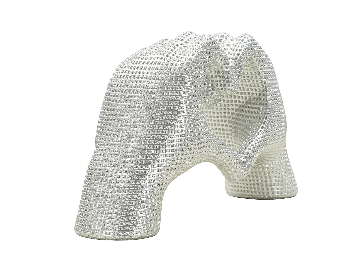 Escultura Mãos, Prata, 13,5x25x7,5 cm, Epikasa