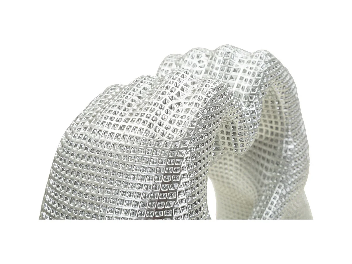 Escultura Mãos, Prata, 13,5x25x7,5 cm, Epikasa