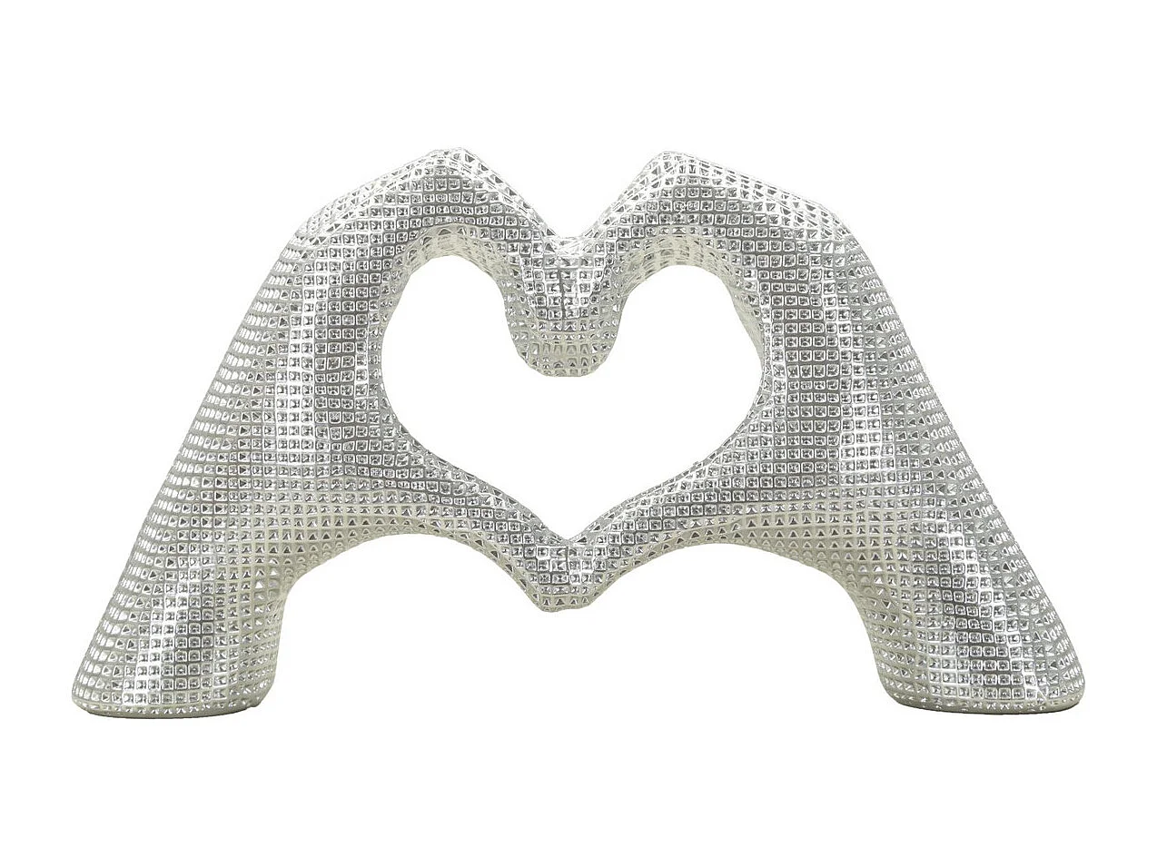 Rzeźba Mani, Srebrny, 13,5x25x7,5 cm, Seven Design