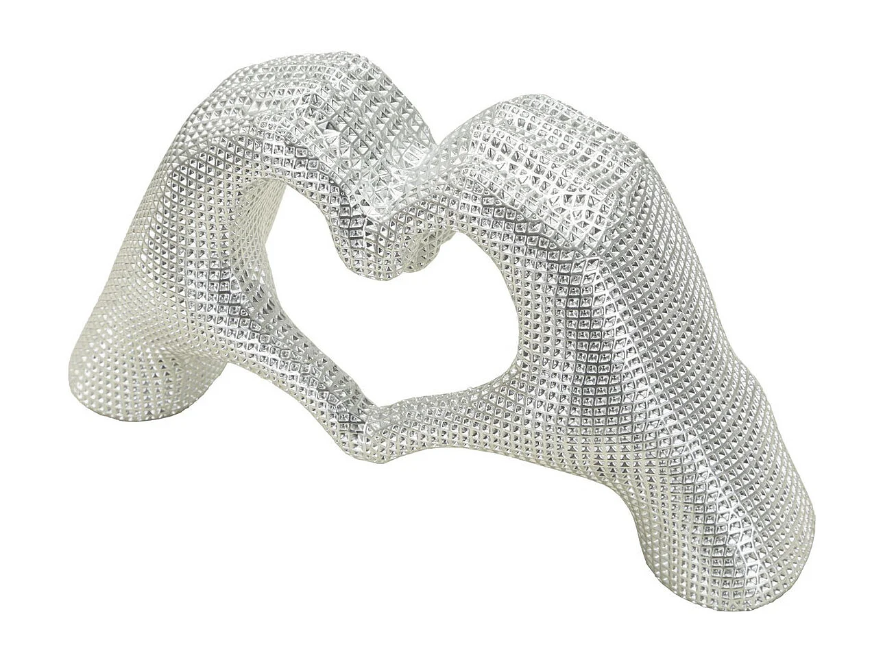 Rzeźba Mani, Srebrny, 13,5x25x7,5 cm, Seven Design