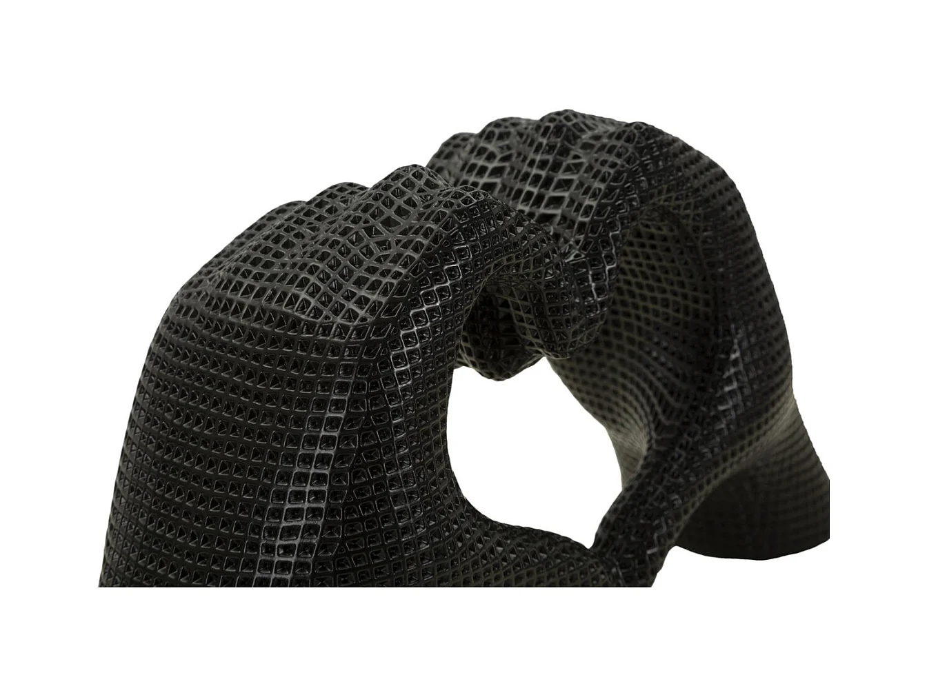 Sculpture Mains, Noir, 13,5x25x7,5 cm, Seven Design