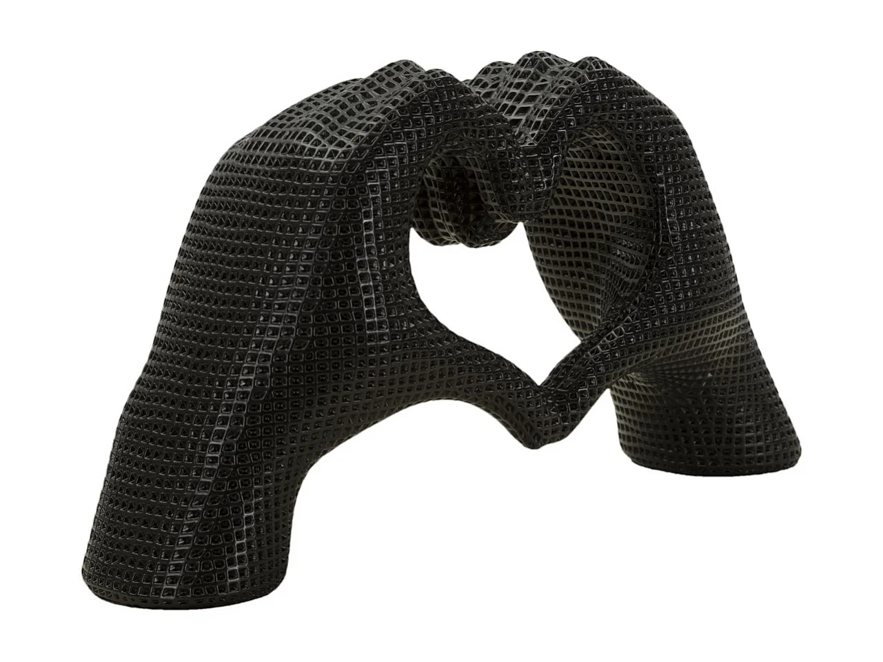 Rzeźba Mani, Czarny, 13,5x25x7,5 cm, Seven Design