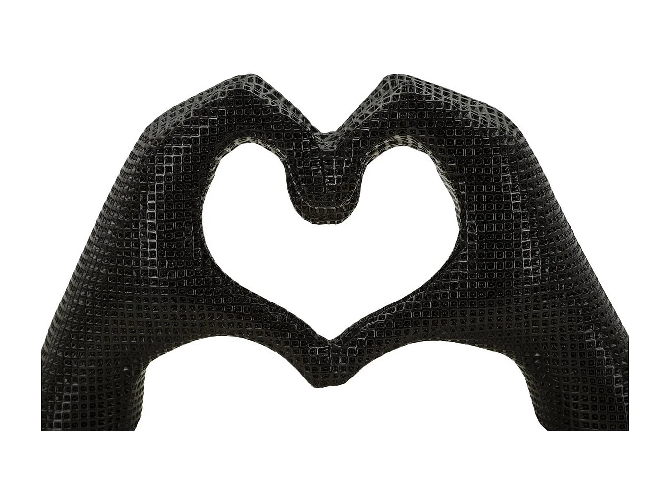 Rzeźba Mani, Czarny, 13,5x25x7,5 cm, Seven Design