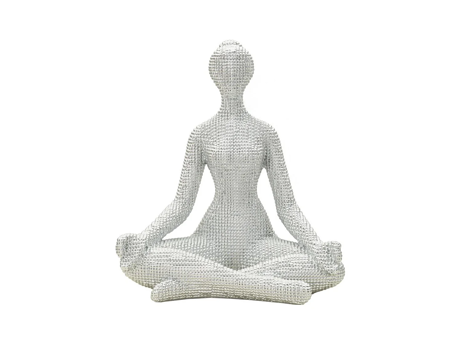 Sculpture Yoga, Blanc, 23x20,5x15,5 cm, Epikasa