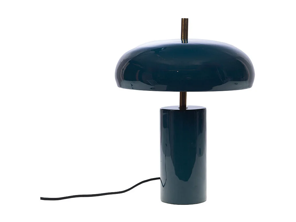 Lampe Gabin bleue en métal 40 cm