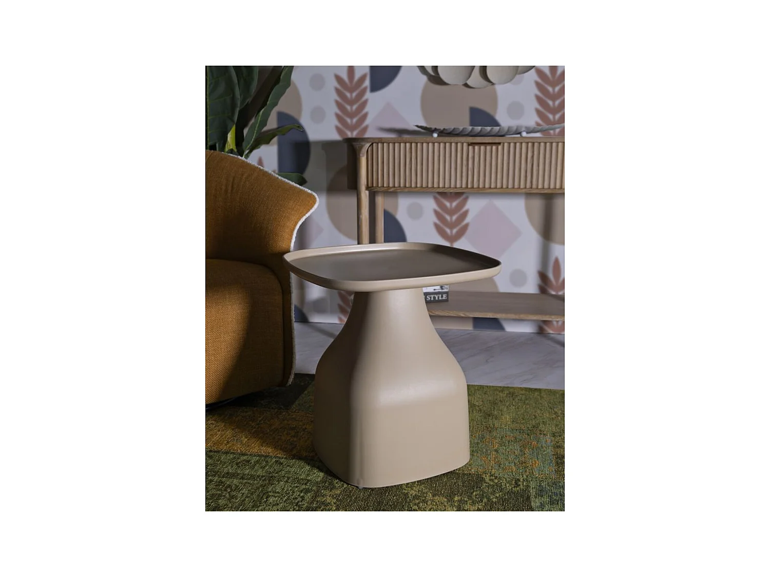 Mesa de Centro MF711, Cinzento, 50x48x48 cm, Epikasa