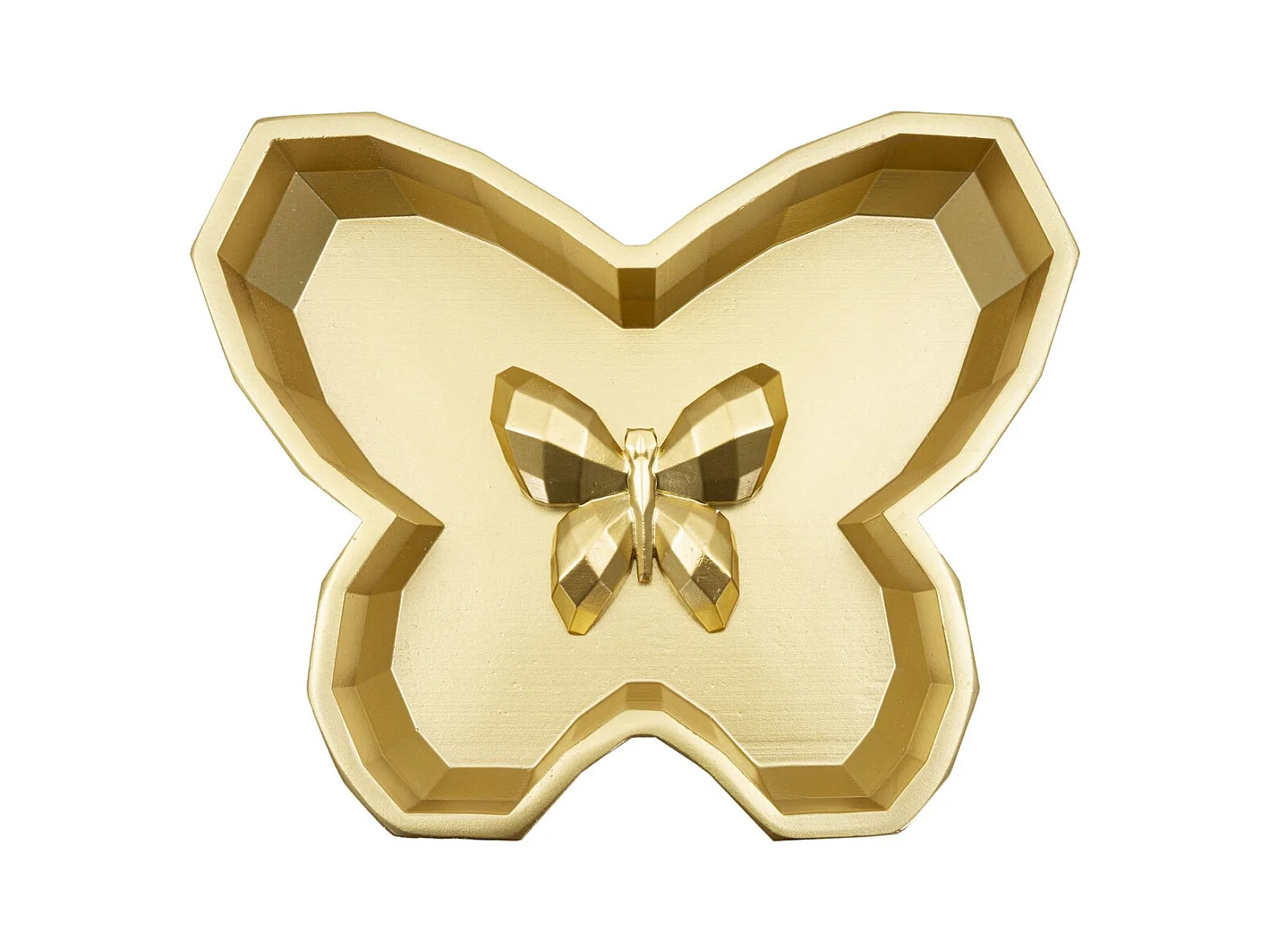 Plateau Papillon, Or, 3x20,5x17,5 cm, Seven Design