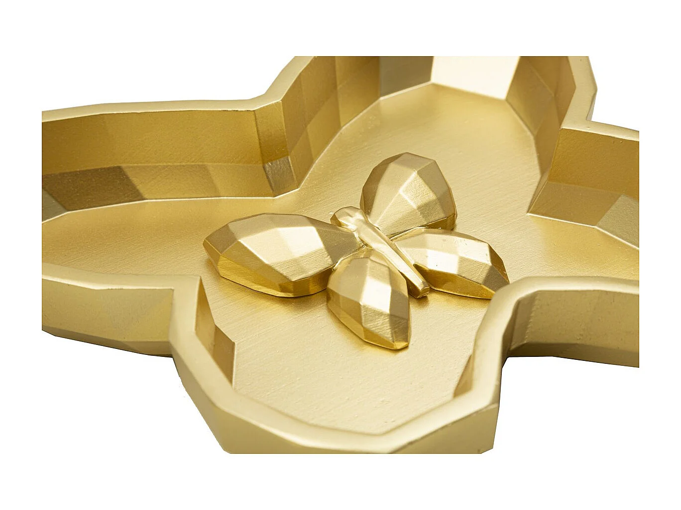 Plateau Papillon, Or, 3x20,5x17,5 cm, Seven Design