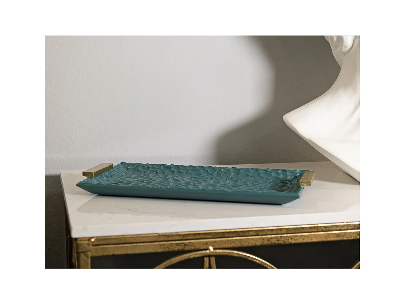 Plateau MF724, Vert, 3x34x19,5 cm, Seven Design