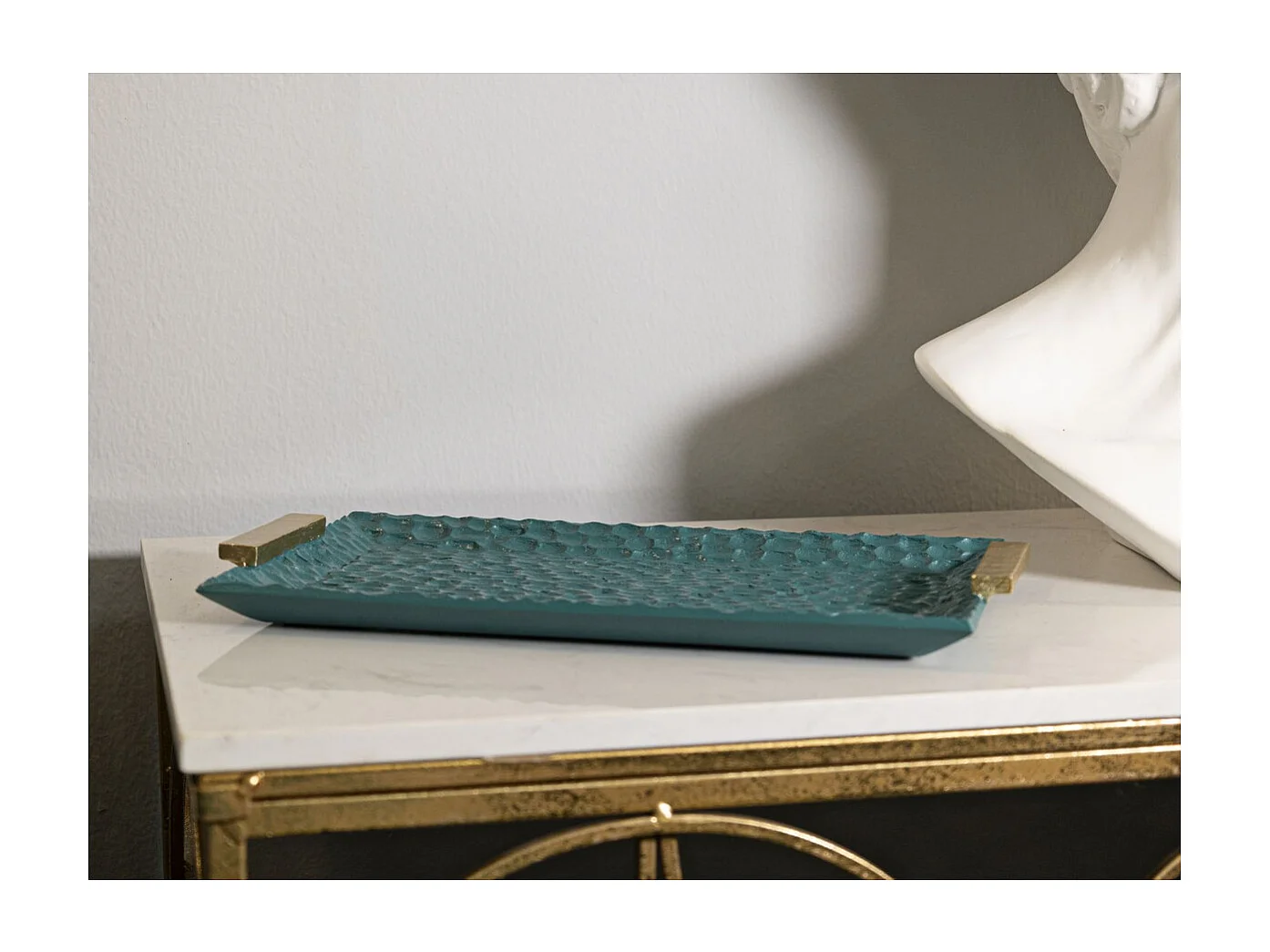 Plateau MF724, Vert, 3x34x19,5 cm, Seven Design