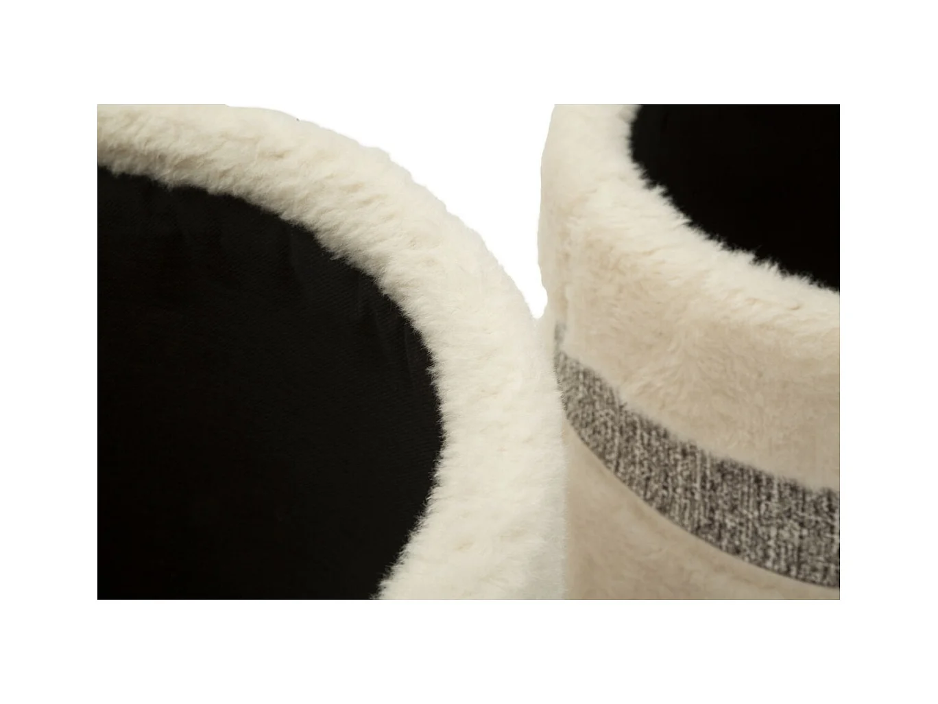 Pouf MF720, Beige, 47x40x40 cm, Epikasa