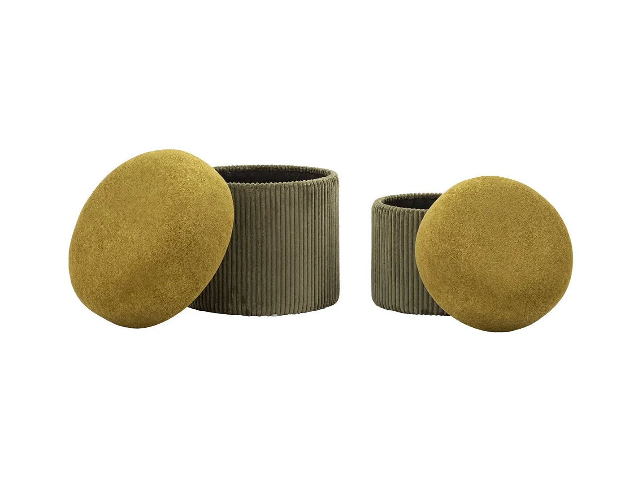 Pouf MF723, Verde, 44x42x42 cm, Epikasa