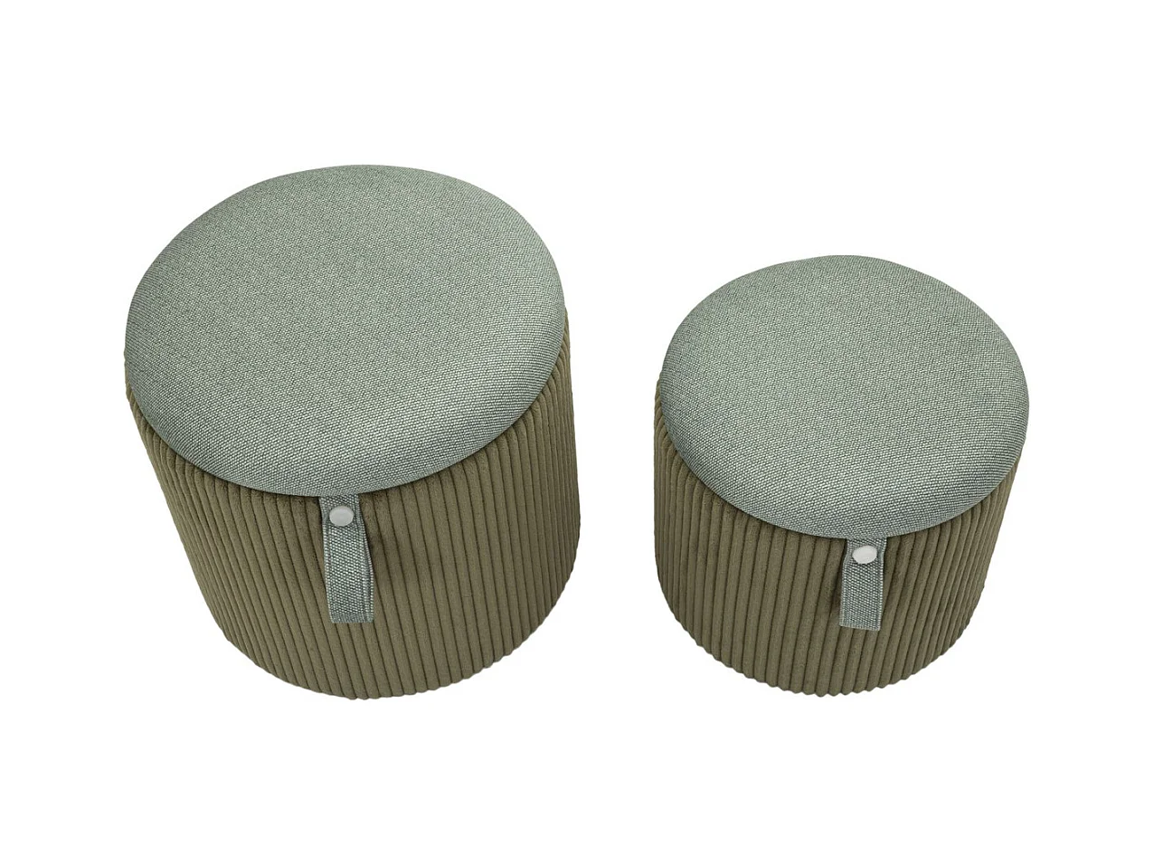 Pouf MF719, Verde, 38x38x38 cm, Seven Design