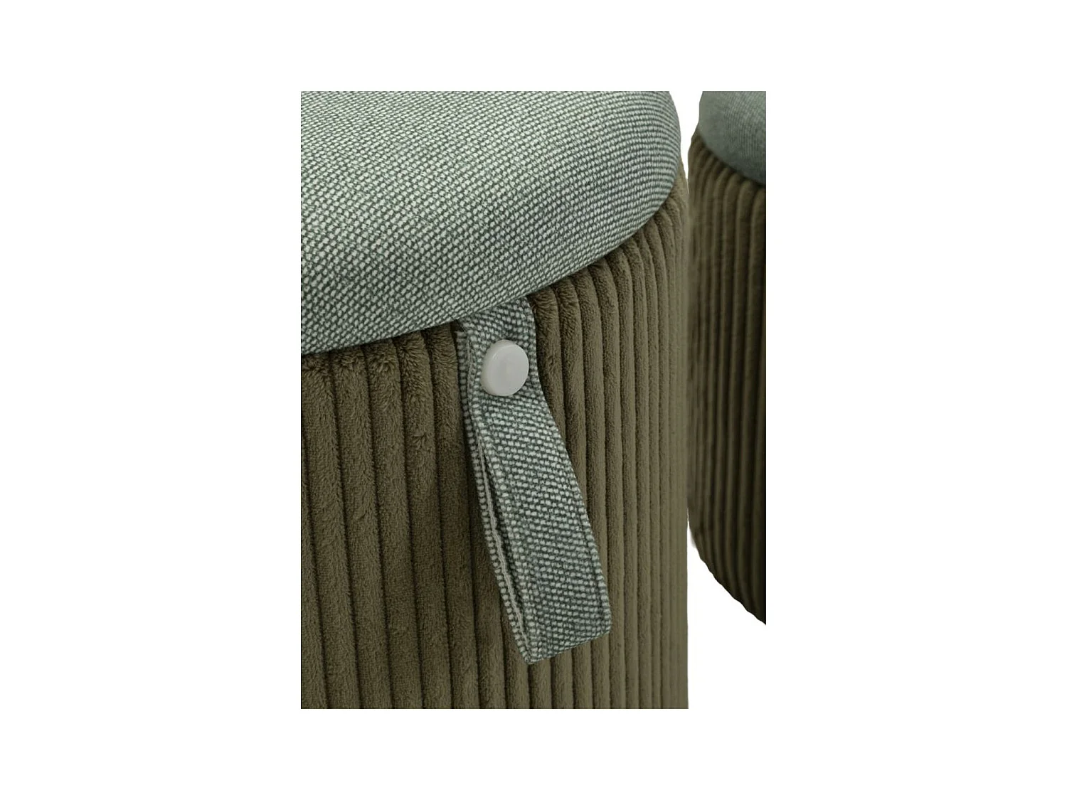 Pouf MF719, Verde, 38x38x38 cm, Seven Design