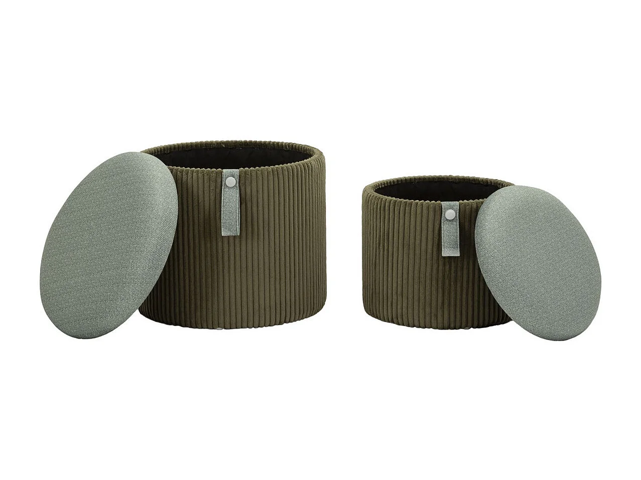 Pouf MF719, Verde, 38x38x38 cm, Seven Design