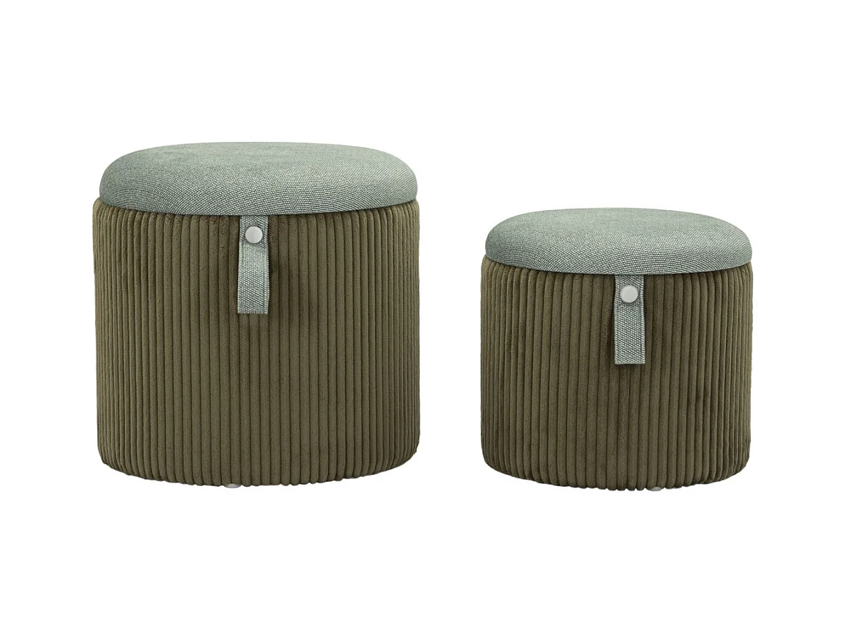 Pouf MF719, Verde, 38x38x38 cm, Epikasa