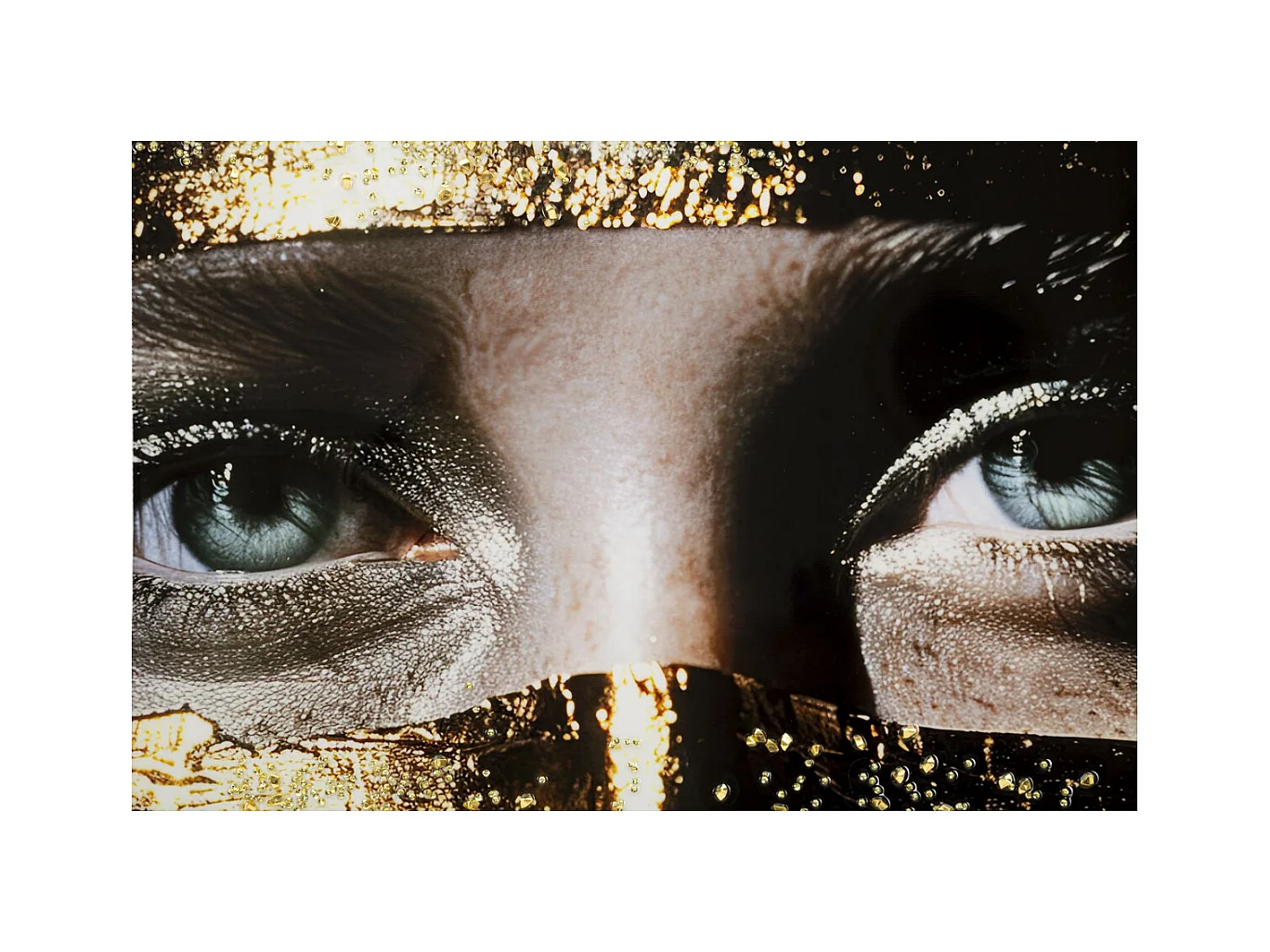 Wydruk na Płótnie Twarz, Wielokolorowy, 102x52x4 cm, Epikasa