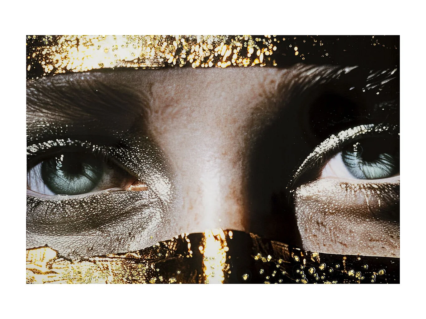 Impression sur Toile Face 1, Multicouleur, 102x52x4 cm, Seven Design