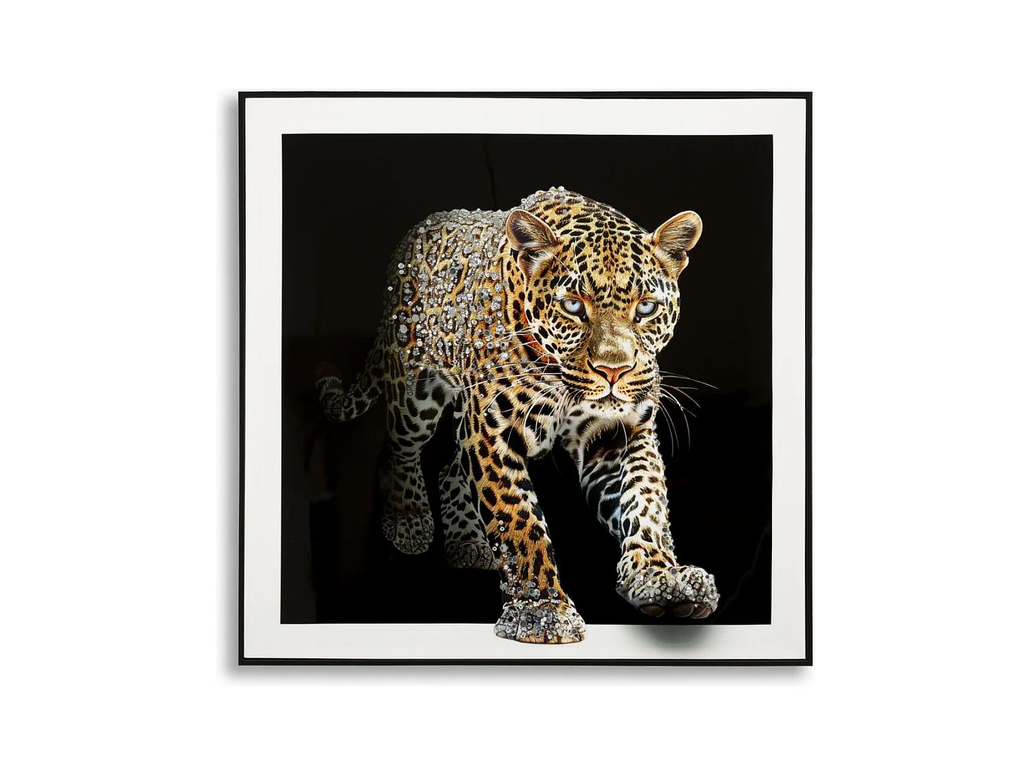 Impressão em Tela Leopardo, Multicolorido, 82x82x4 cm, Epikasa