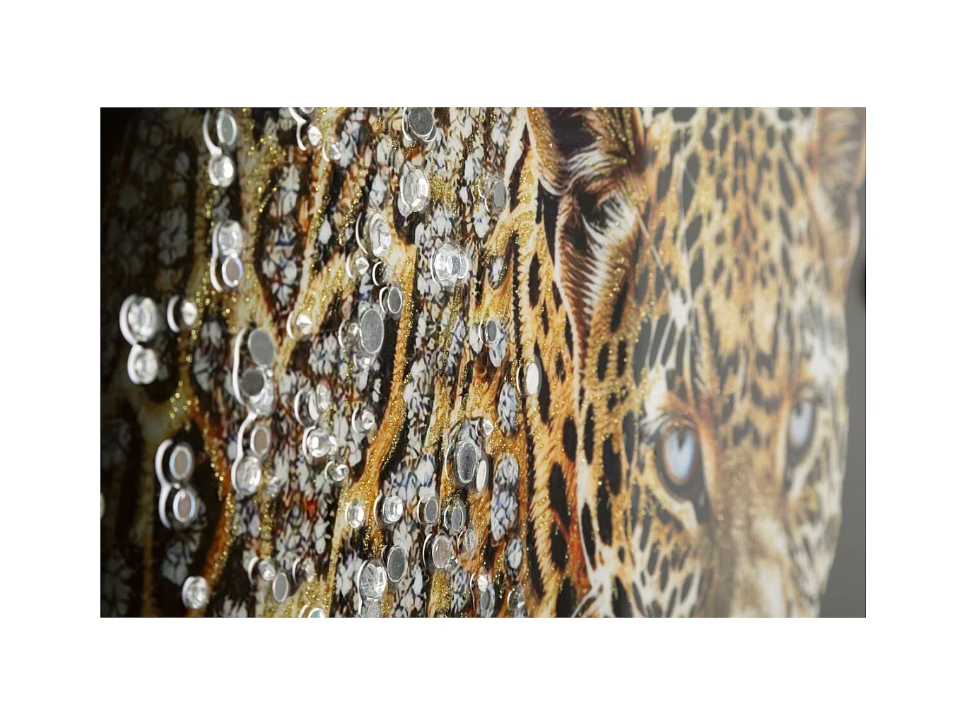 Impressão em Tela Leopardo, Multicolorido, 82x82x4 cm, Epikasa
