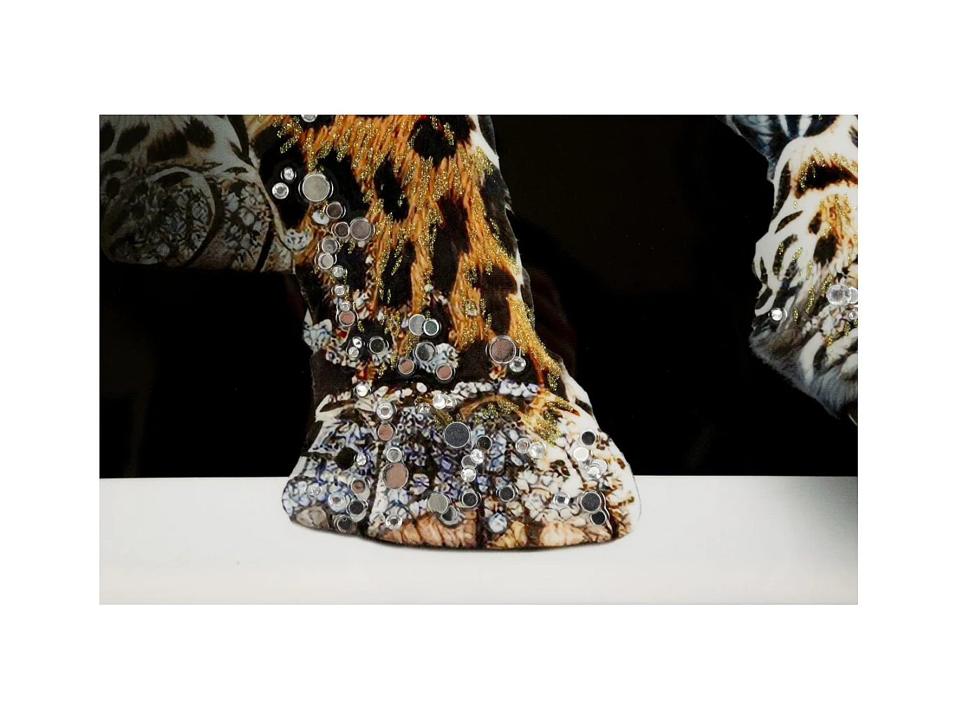 Impressão em Tela Leopardo, Multicolorido, 82x82x4 cm, Epikasa