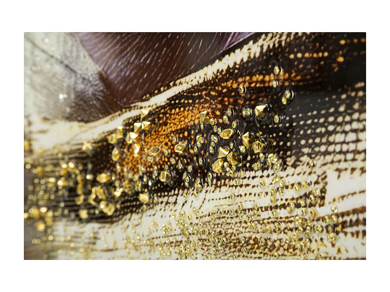 Impression sur Toile Visage, Multicouleur, 102x52x4 cm, Seven Design