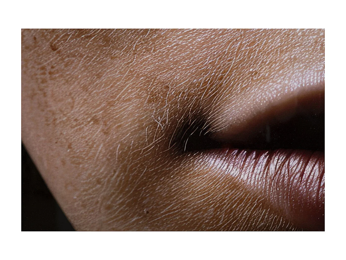 Impression sur Toile Visage, Multicouleur, 102x52x4 cm, Seven Design