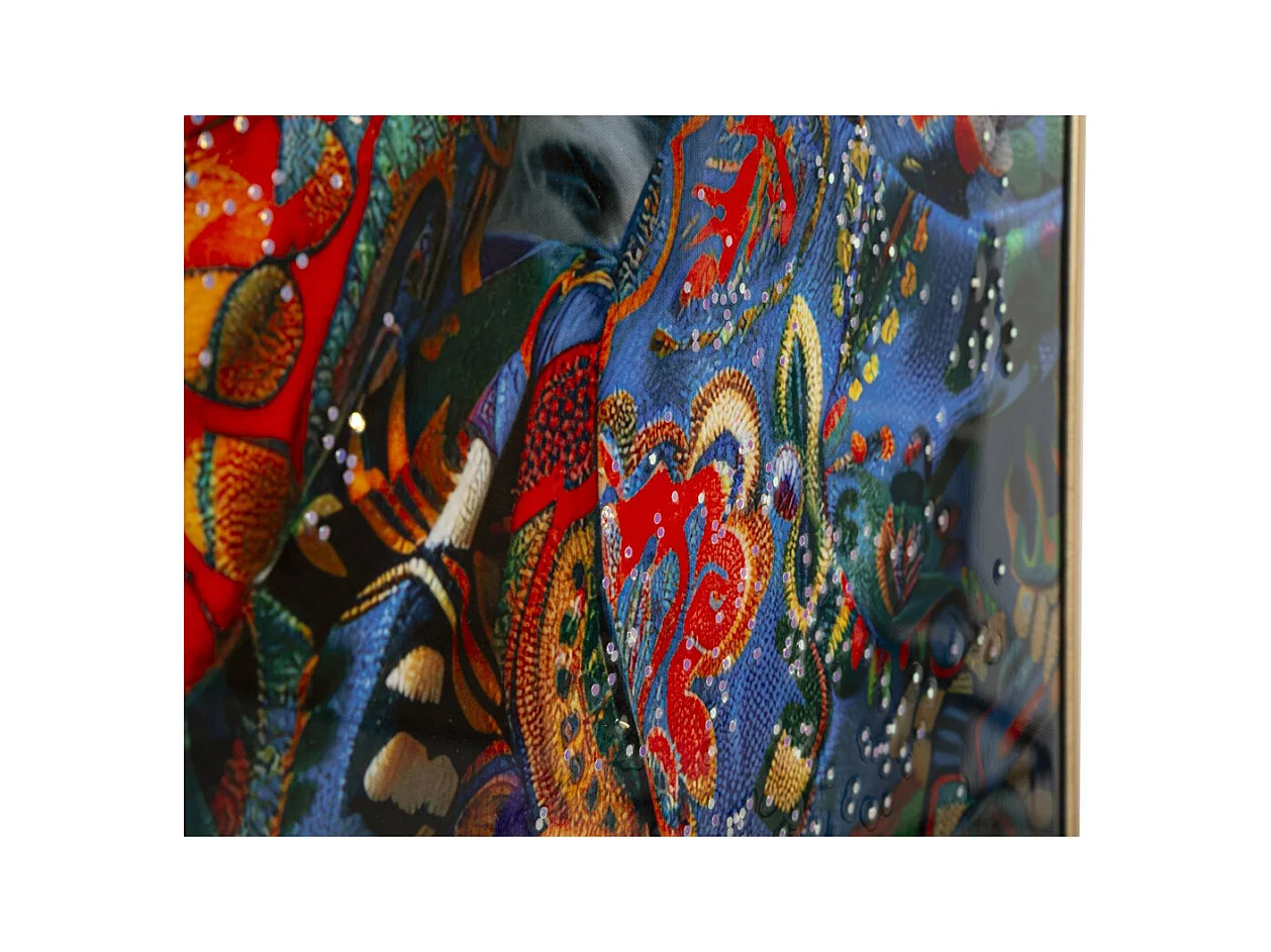 Wydruk na Płótnie Twarz, Wielokolorowy, 102x52x4 cm, Epikasa