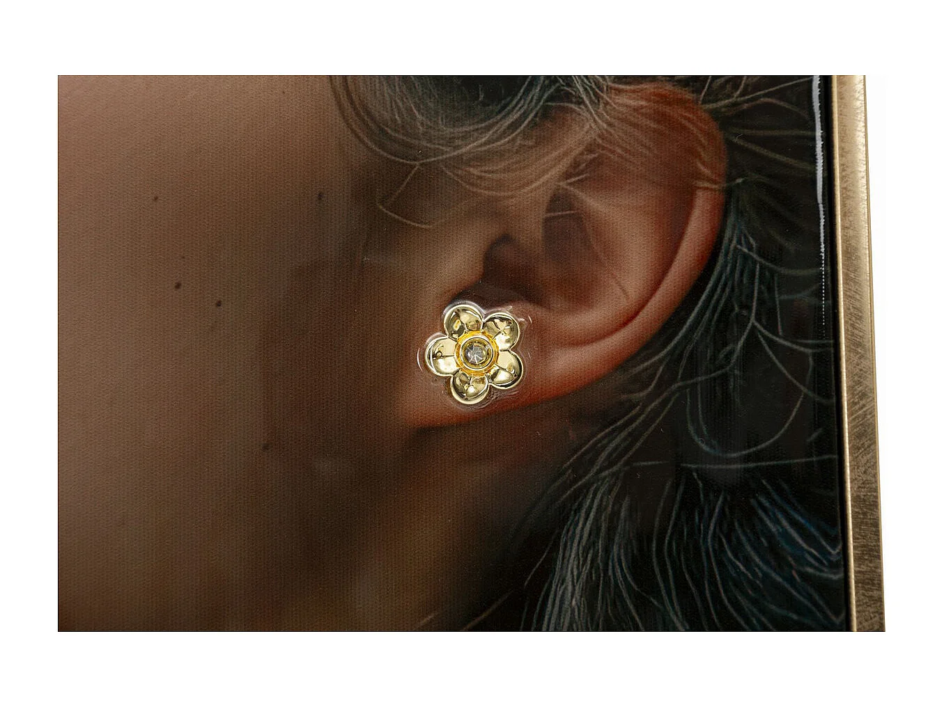 Wydruk na Płótnie Twarz, Wielokolorowy, 102x52x4 cm, Seven Design