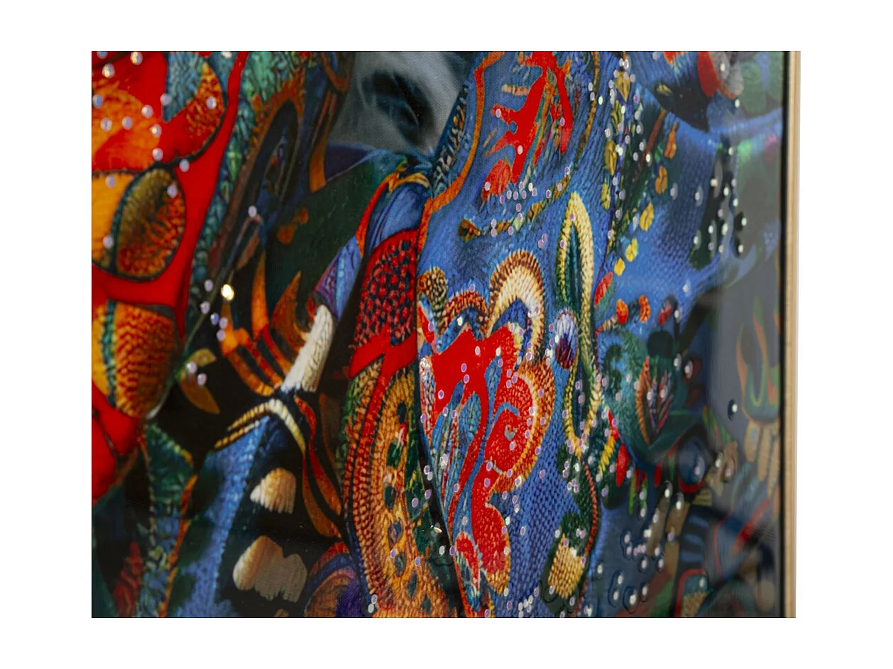 Wydruk na Płótnie Twarz, Wielokolorowy, 102x52x4 cm, Seven Design