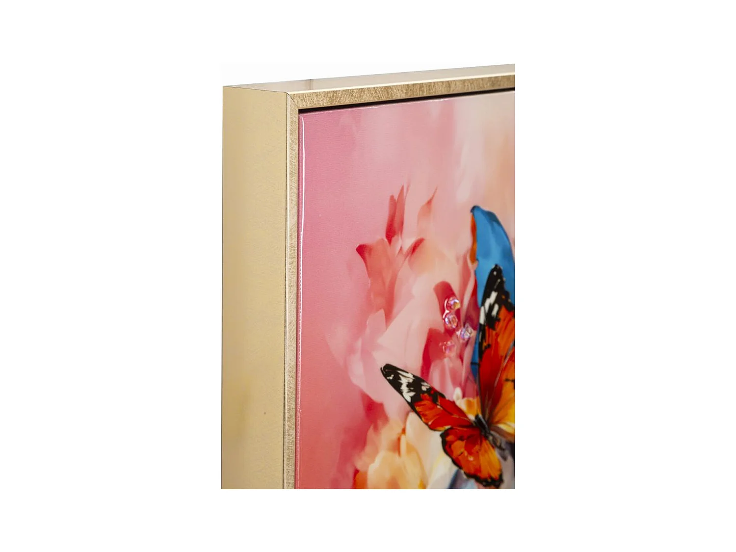 Impression sur Toile Fleurs, Multicouleur, 92x62x4 cm, Seven Design