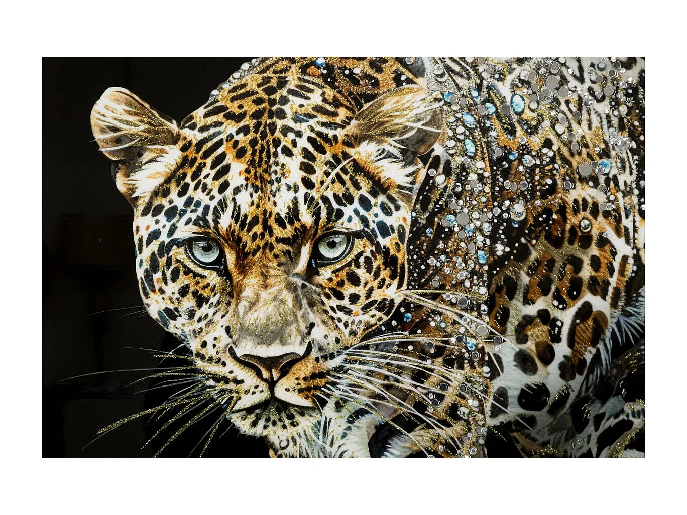 Wydruk na Płótnie Leopardo 1, Wielokolorowy, 82x82x4 cm, Seven Design