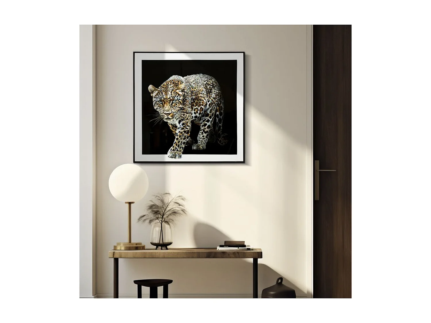 Wydruk na Płótnie Leopardo 1, Wielokolorowy, 82x82x4 cm, Seven Design