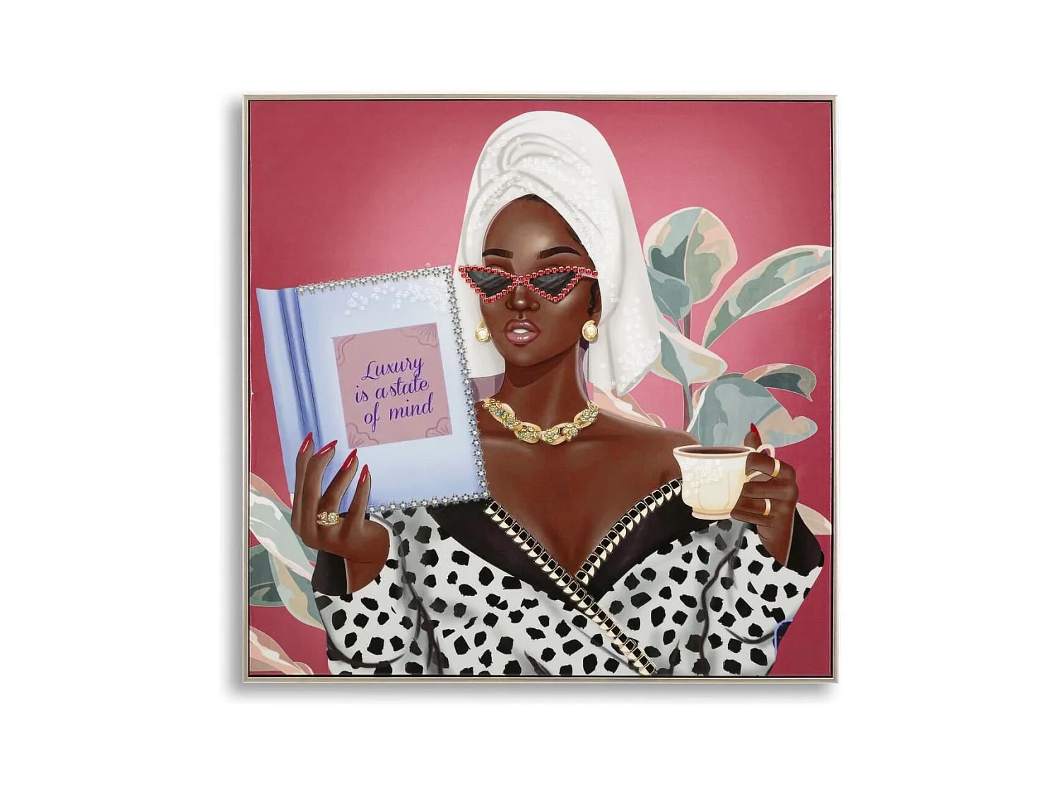 Impression sur Toile Relax, Multicouleur, 82x82x4 cm, Epikasa