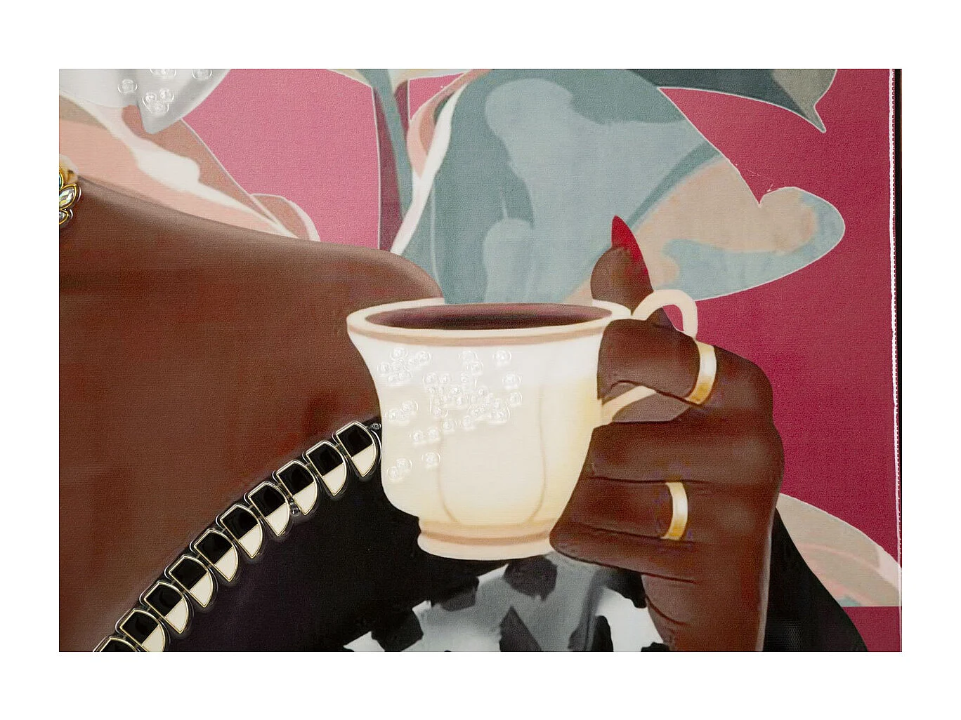 Impression sur Toile Relax 1, Multicouleur, 82x82x4 cm, Seven Design