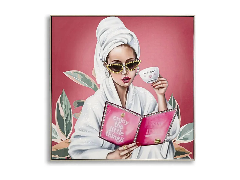 Stampa su Tela Relax, Multicolore, 82x82x4 cm, Epikasa