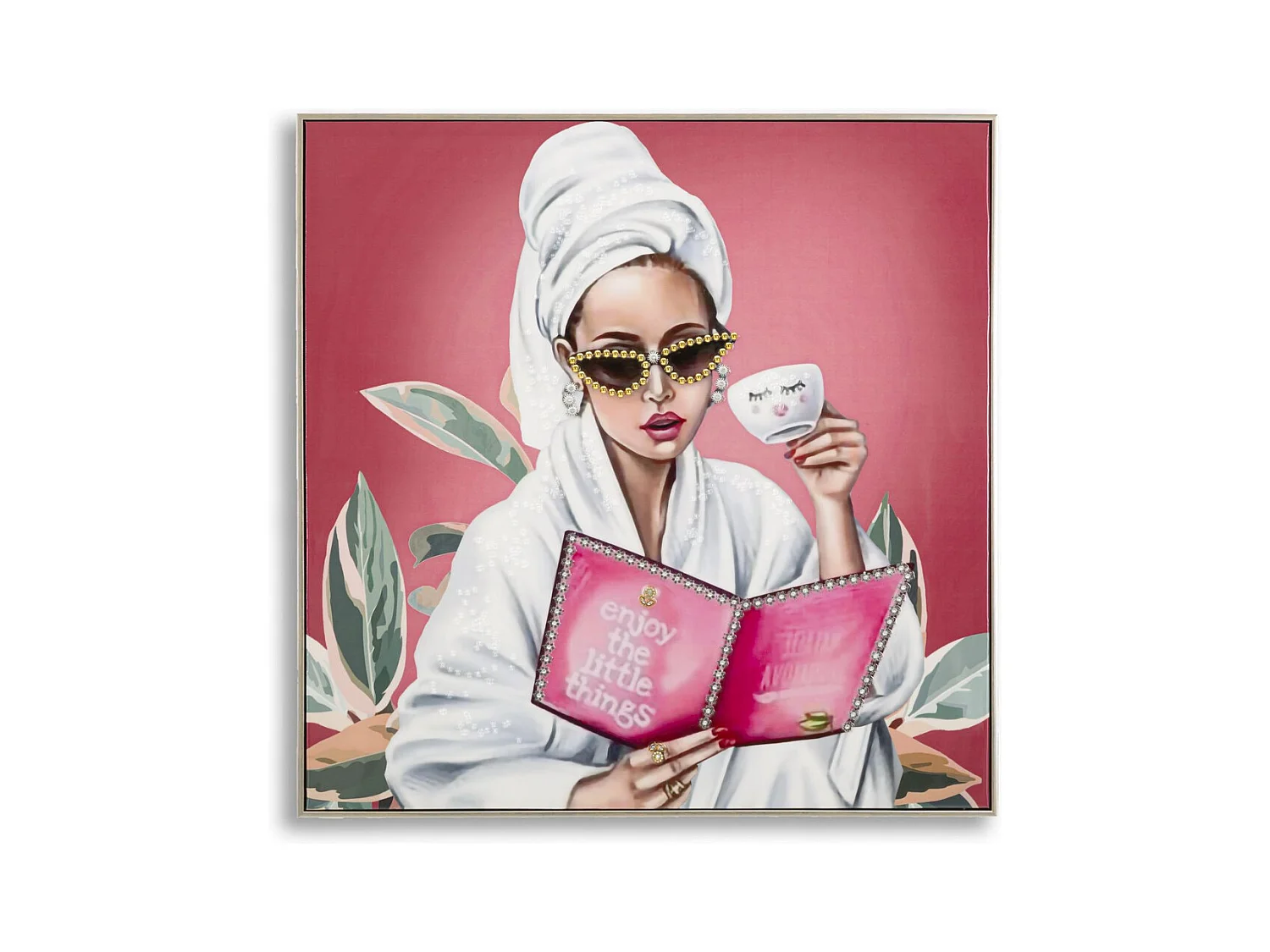 Impression sur Toile Relax, Multicouleur, 82x82x4 cm, Epikasa