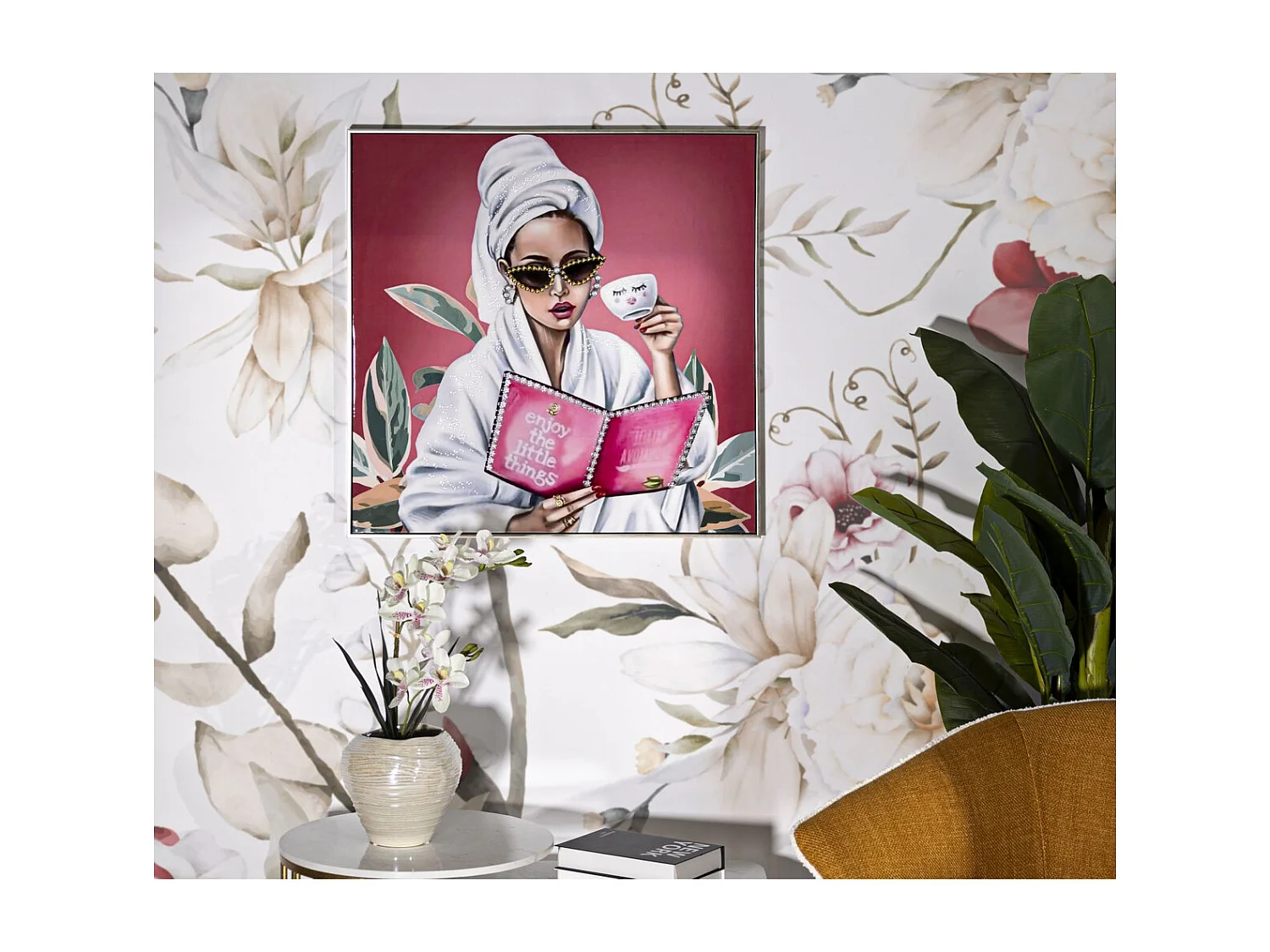 Wydruk na Płótnie Relaks, Wielokolorowy, 82x82x4 cm, Seven Design