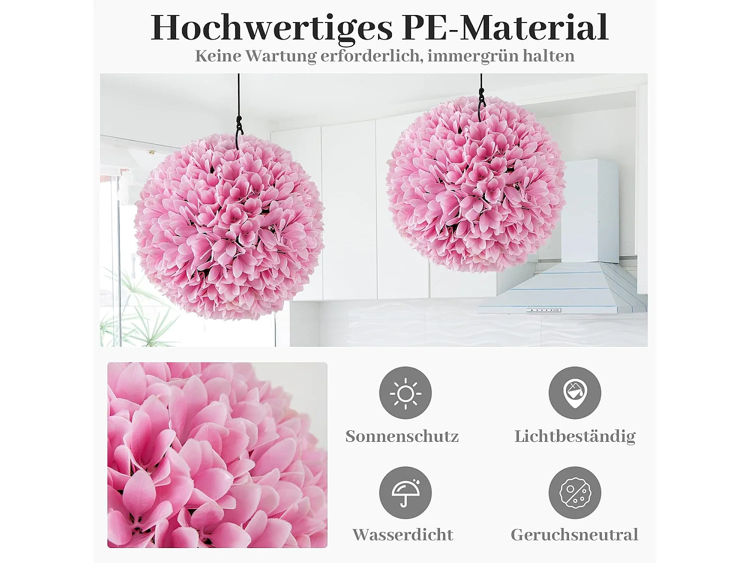 Buxusballen, 28 cm, uv-bestendig, vormgesneden, kunstplant, decoratieve plant, boekbal, kunstplant, decoratieve bolplanten voor huis, tuin, balkon, bruiloft, roze
