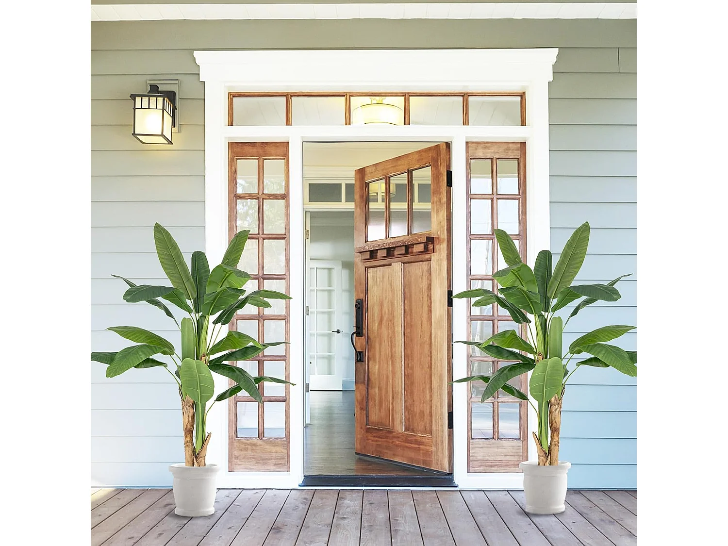 160 cm kunstplant tropische palm, kunstmatige paradijsvogel plant,kamerplant met stabiele pot en 18 bladeren,bananenboom voor tuin,kantoor, kamer, decoratie, groen