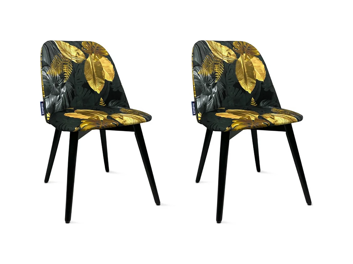 Chaises capitonnées BAKERI (lot de 2)