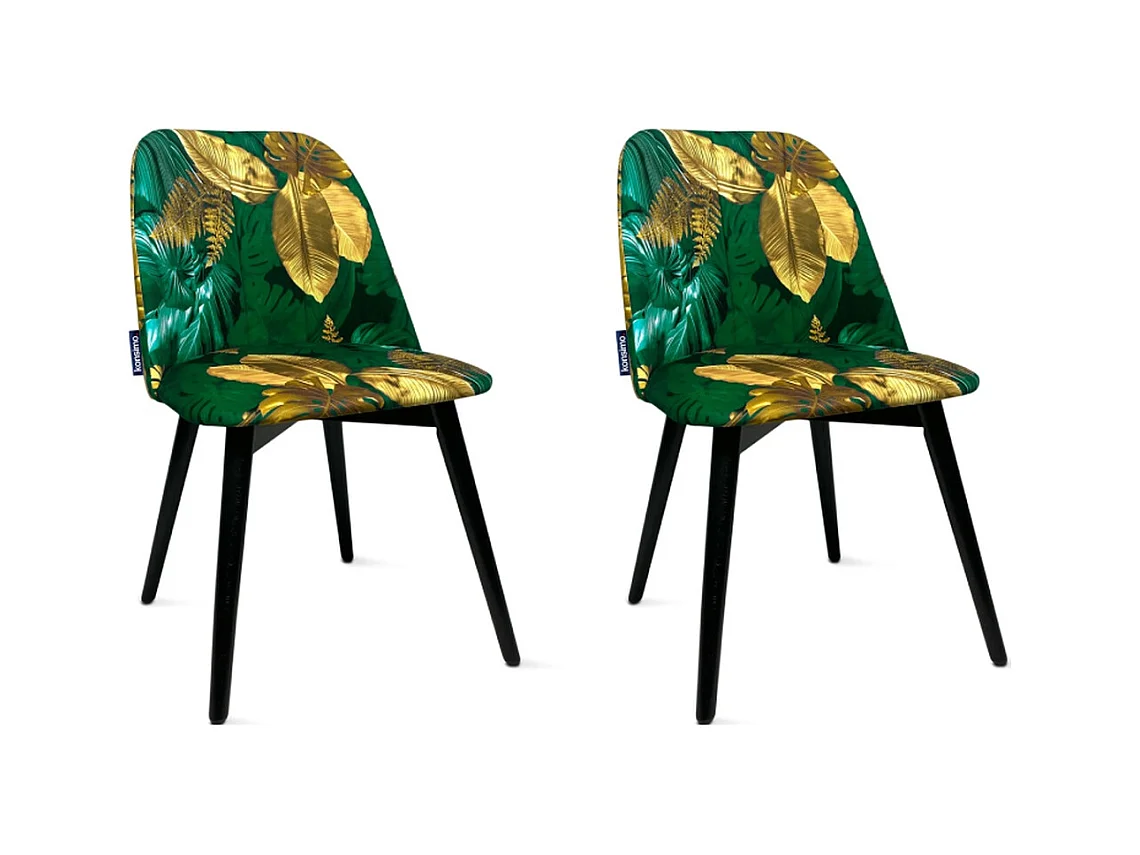 Chaises capitonnées BAKERI (lot de 2)