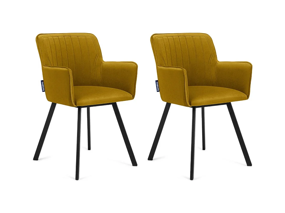 Chaises capitonnées PYRUS (lot de 2)