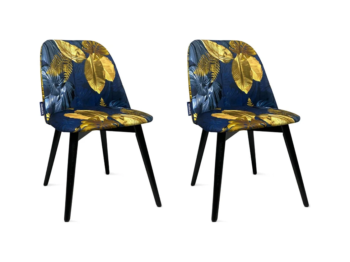 Chaises capitonnées BAKERI (lot de 2)