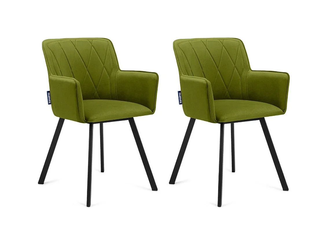 Chaises capitonnées PYRUS (lot de 2)