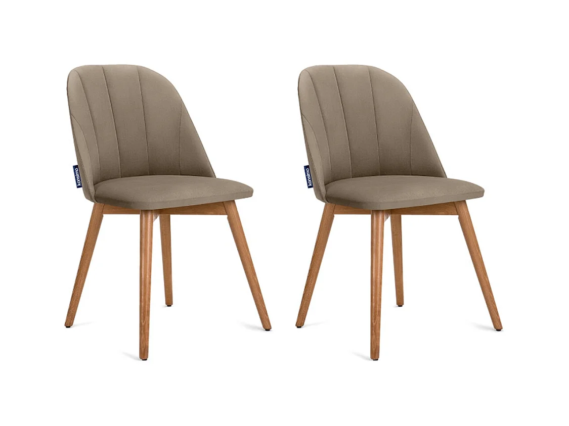 Chaises capitonnées BAKERI (lot de 2)