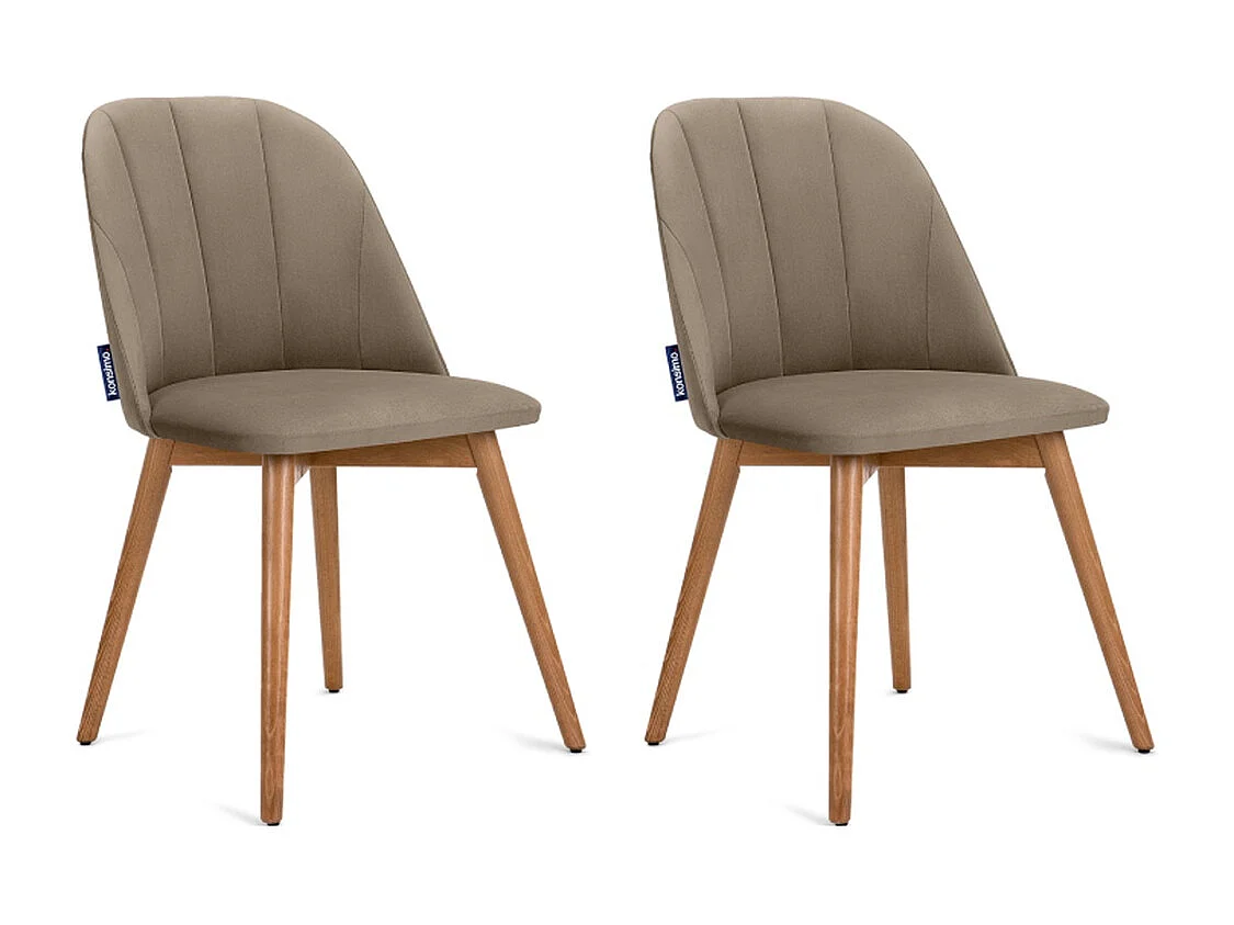 Chaises capitonnées BAKERI (lot de 2)