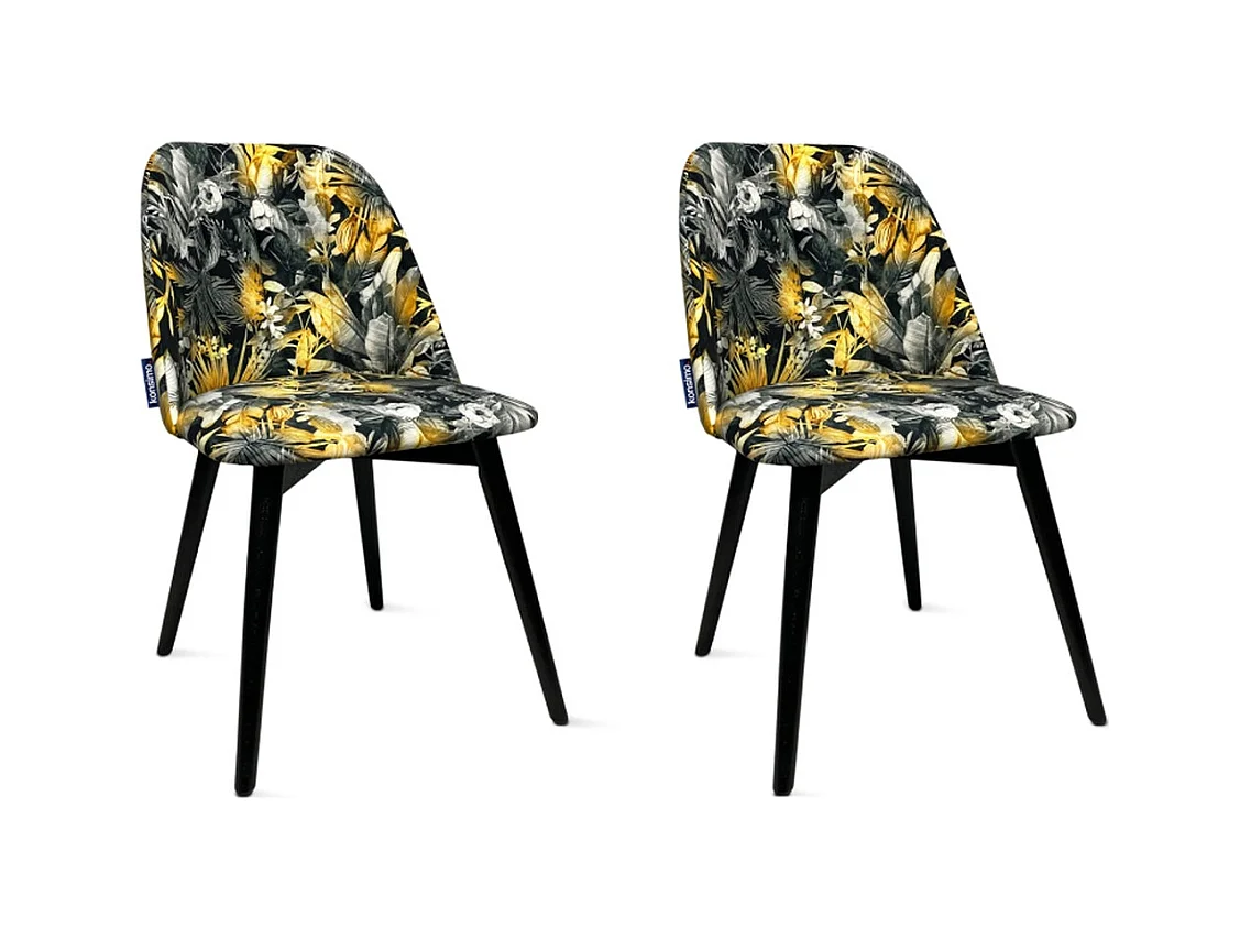 Chaises capitonnées BAKERI (lot de 2)