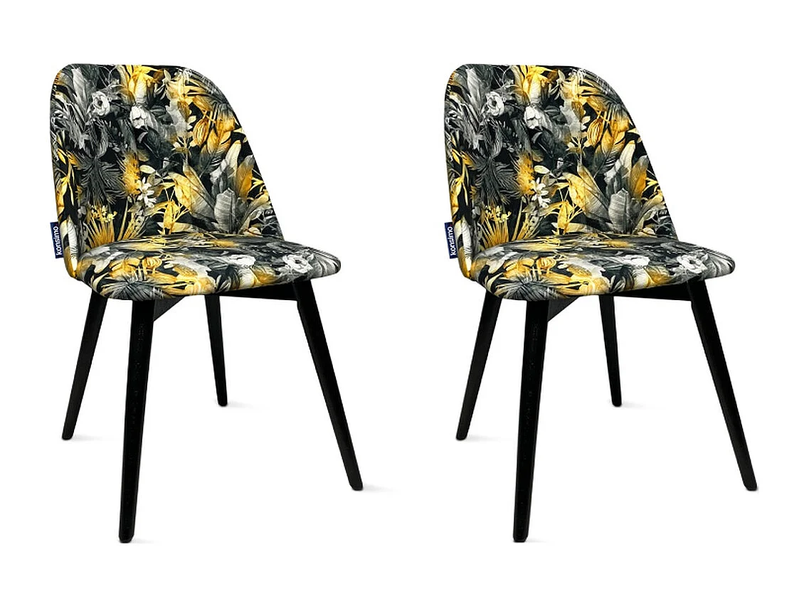 Chaises capitonnées BAKERI (lot de 2)