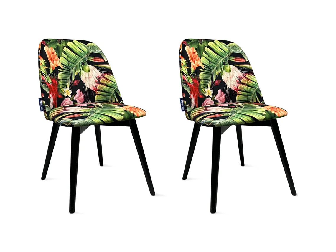 Chaises capitonnées BAKERI (lot de 2)